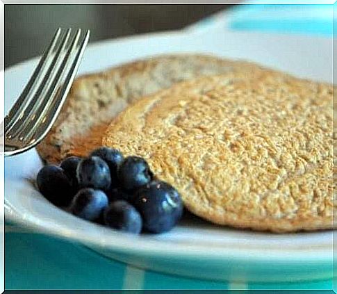 High protein pancakes with oats and spelled 