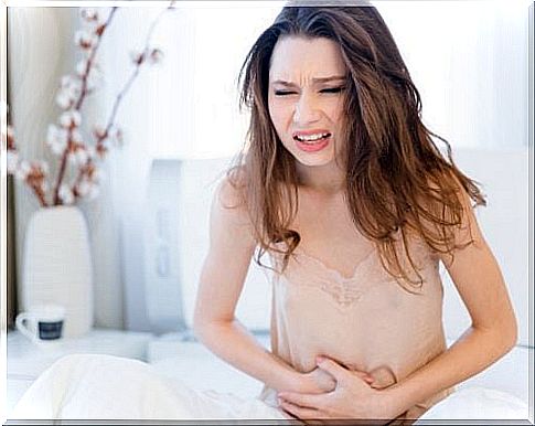 Abdominal pain from diseased gallbladder