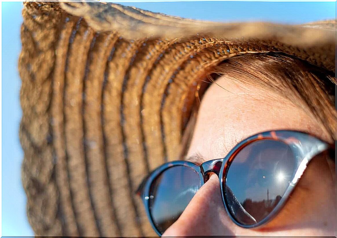 Woman in sunglasses