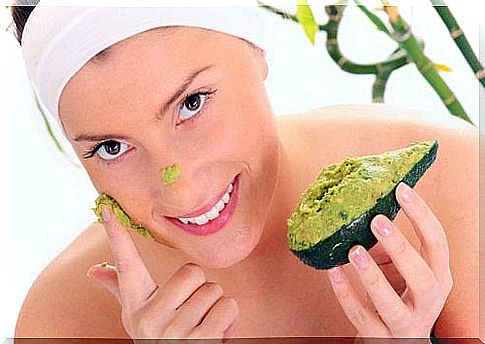 Face masks with avocado and milk for glowing skin