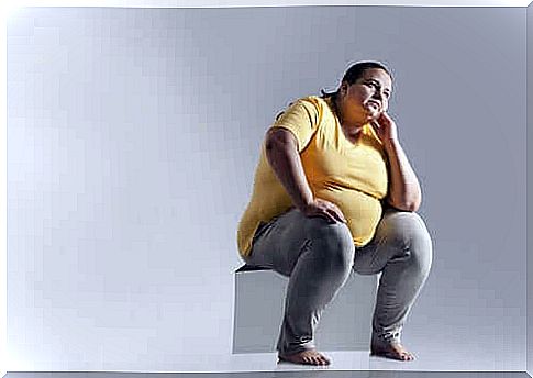 Postural hygiene - overweight woman