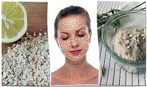 Mask with oats and lemon against skin spots